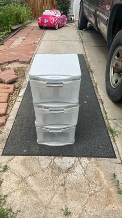 Clear, Three drawer Storage