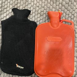 rubber hot&cold water bottle with knitted cover