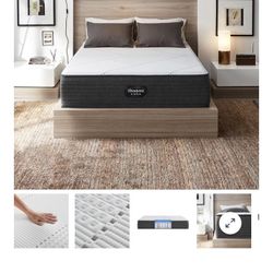 Beautyrest King bed + Boxspring & Frame