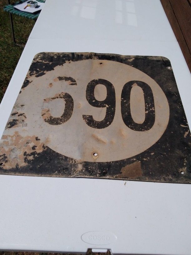 Vintage Hwy. 690 Sign
