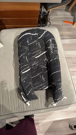 Dockatot black marble baby