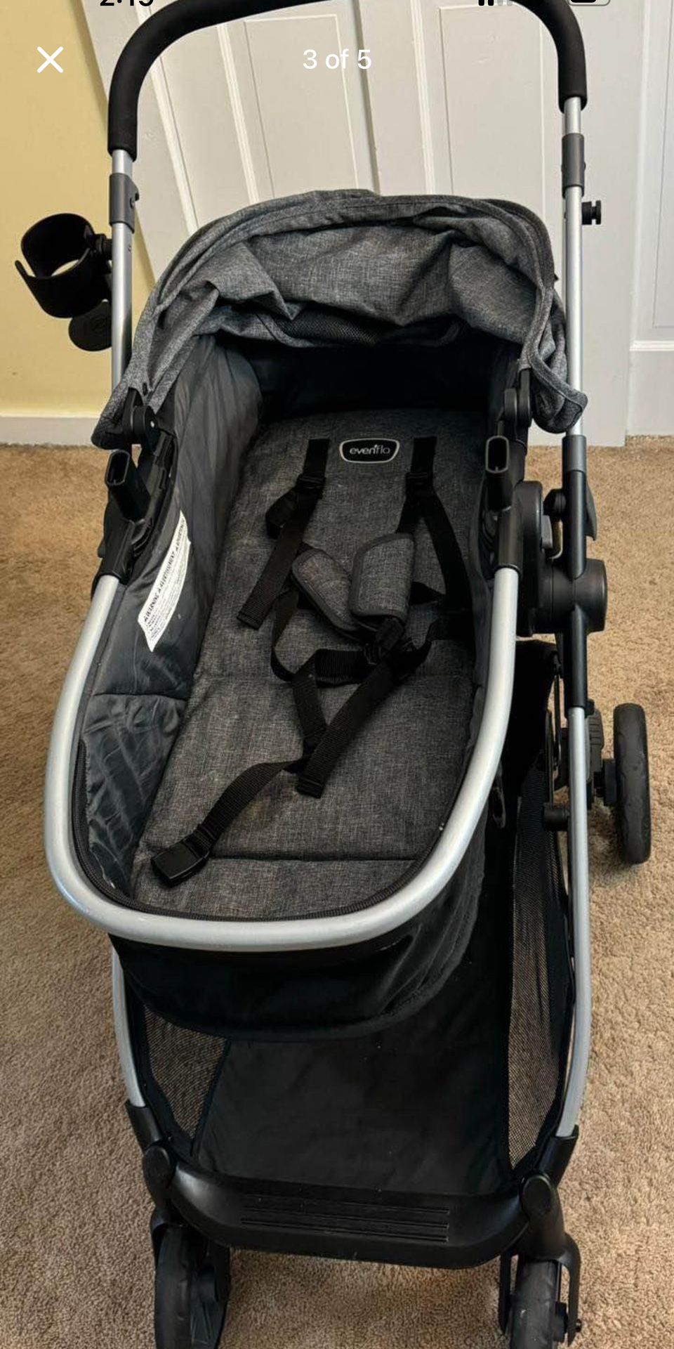 Baby ,s 2 In 1 Bassinet Com Stroller