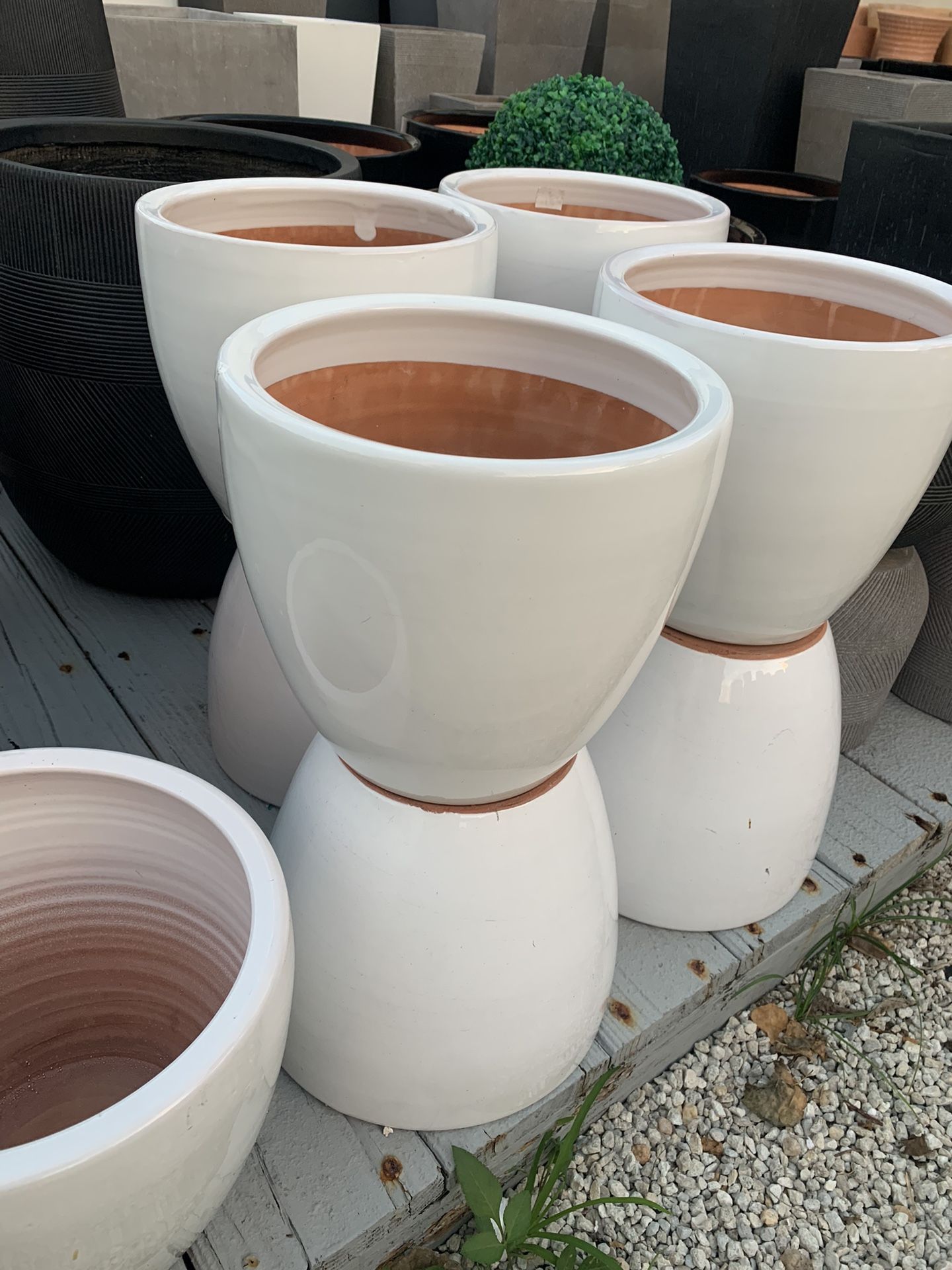 Glazed Ceramic Pot Planters 