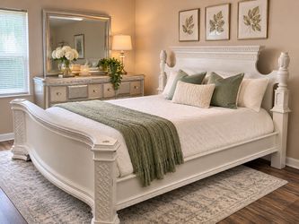 🔥 AMAZING DEAL! KING SIZE BEDROOM SET + THICK MATTRESS + 6-DRAWER DRESSER – ONLY $350 FOR EVERYTHING! 🔥