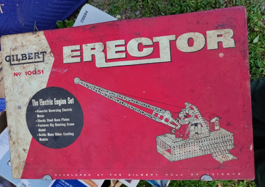 FREE VINTAGE PARTIAL Gilbert No. 10051 ERECTOR SET