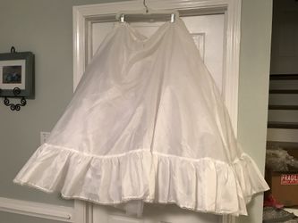 Crinoline - 2 tiered for wedding gown Drawstring waisted- size small- medium