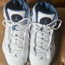 White/blue/black Jordans For Sale $75