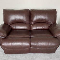 Leather Sofa And Loveseat With Recliner 