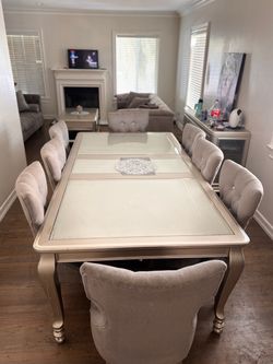Living room set and dinning table moving sale everything must go asap