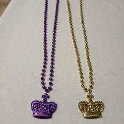 BRAND NEW PURPLE AND GOLD NECKLACES 