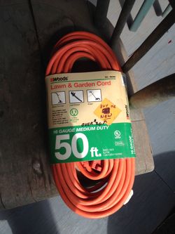 Lawn n garden cord 50ft n 16gauge never used over $30 new asking &25