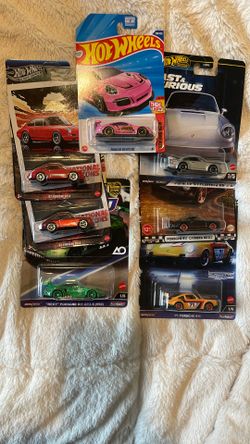 HOT WHEELS PORSCHE 911 Lot Of 7 Silver Series Chase Boulevard, REXY GT3 R 992