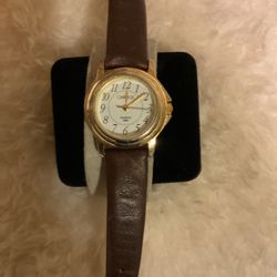Quartz 30M,stainless Steel Back,brown Leather Band(CARRIAGE )