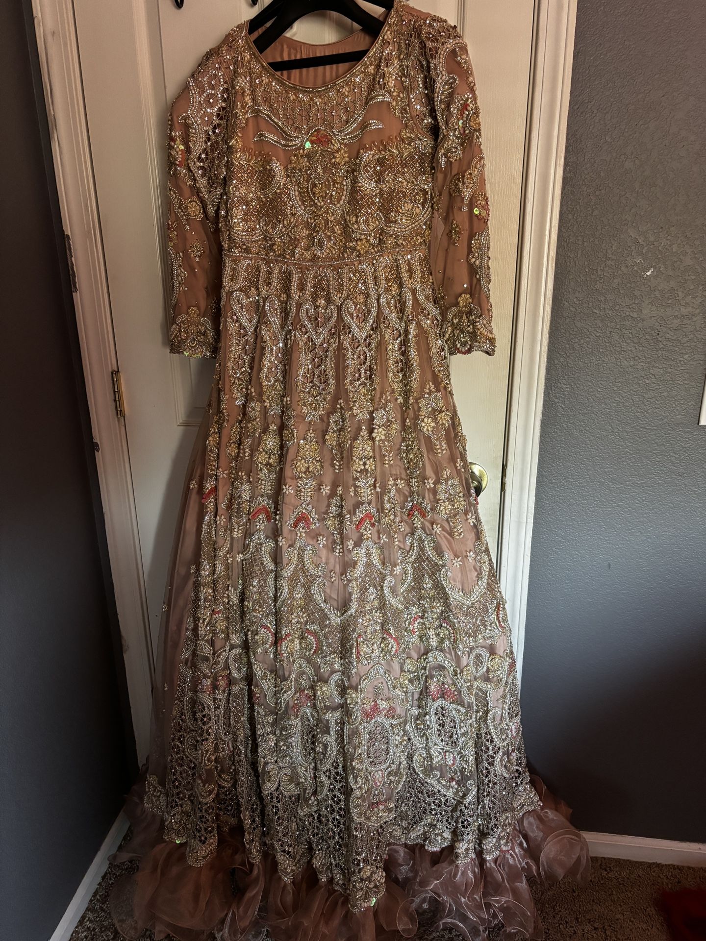 Peach Bridal Maxi
