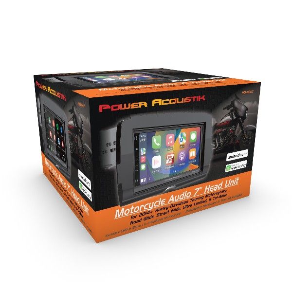 Harley-Davidson 7" Apple CarPlay/Android Auto Head Unit for 2014+ Touring Motorcycles by Power Acoustik