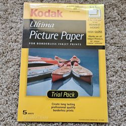 Kodak Ultima High Glass Picture Paper For InkJet Printer