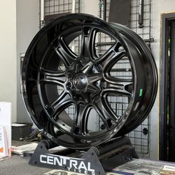 22x10 Fuel Offroad Darkstar Wheels 6 Lug 