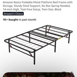 Twin Bed Frame- Foldable (Ray/Higley)