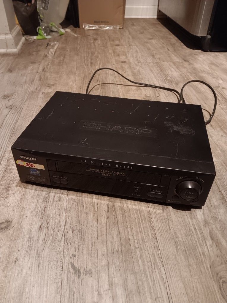 Sharp VC-H985U VHS Plus 4-Head VCR Player Recorder Hi-Fi Stereo Tested Working
