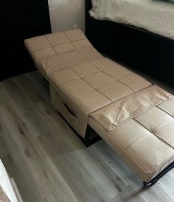Sleeper chair sofa, ottoman