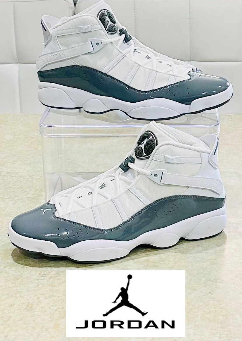 Air Jordan 6 Rings Sneakers [322992-121] ‘White/Gray: NEW!  SIZE: 13 MEN’s  PRICE IS FIRM**