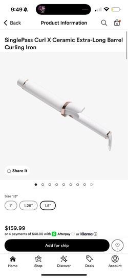 T3 curling iron 1.5”