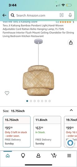 Teru Ji Kaikang Bamboo Pendant Light