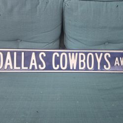 Dallas Cowboy Sign 36" by 6