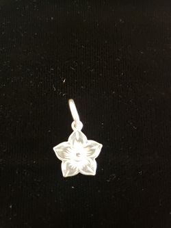 Hawaiian Sterling Silver Flower 3 mm Pendant