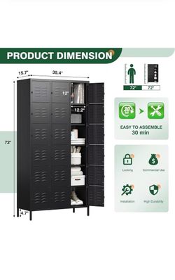 Cabinets  Adjustable Shelves-Black