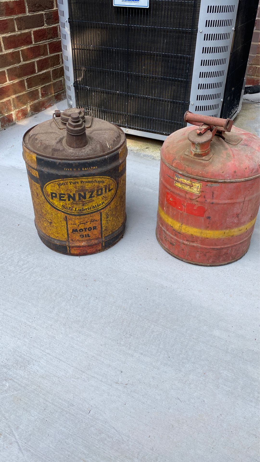 2 Antique Gas Cans