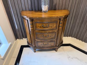 Vintage-Style Wooden Accent Cabinet
