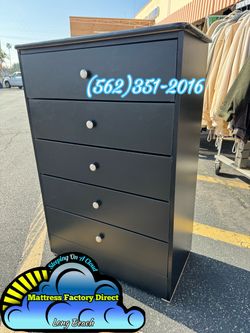 Black five drawer dresser compressed cajonera Comoda nueva