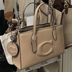 COACH - Nina Small Tote Bag + Mirror Charm