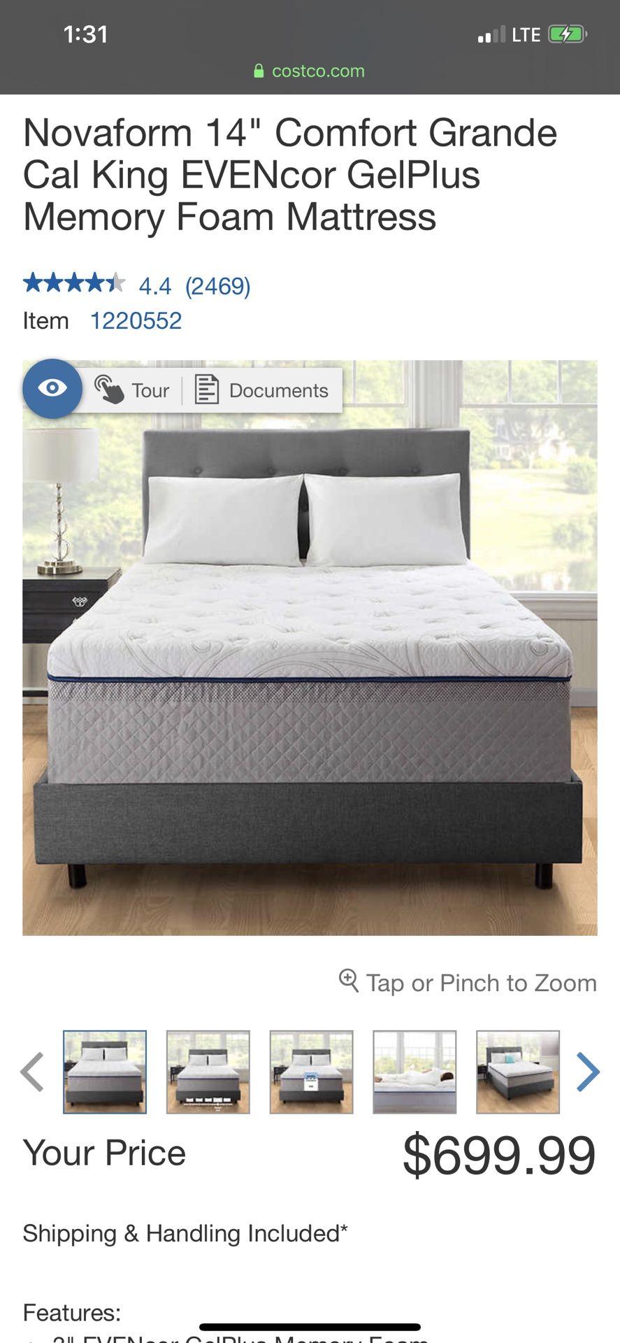 Brand New King Size Mattress King mattress Novaform evencor
