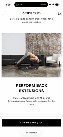 Back extensions bench