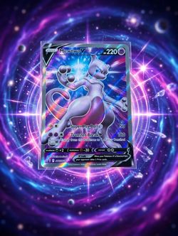 Mewtwo V Pokémon Card SV0SH225 Holo