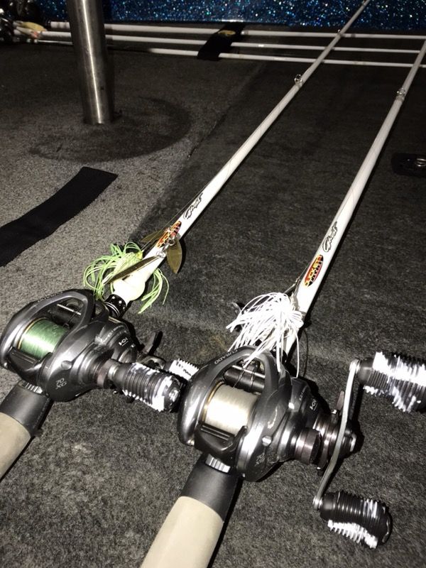 Duckett rods with curado reels
