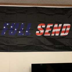 College Dorm Flag “Full Send”