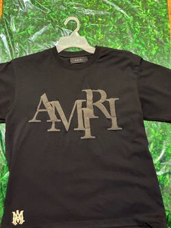 Amiri Black Graphic Logo T-Shirt