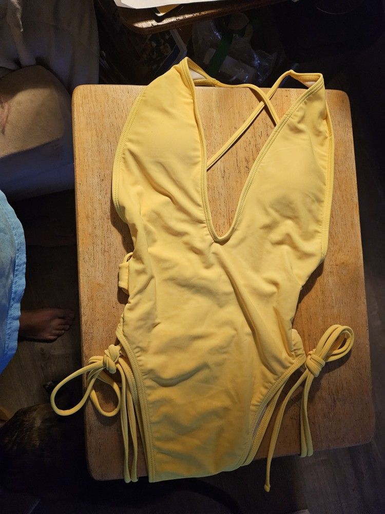 Yellow Sexy Bathing Suit