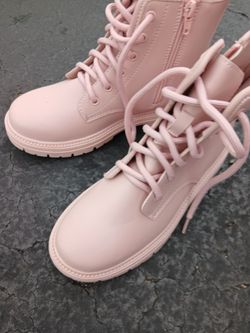 Pink Rose Ankle Boots