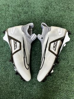 Men's 7 Nike Alpha Menace Elite 3 Ghost White Football Cleats CT6648-100