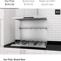 New In Open Box Stainless Steel Kitchen Splash Retails $.244.oo