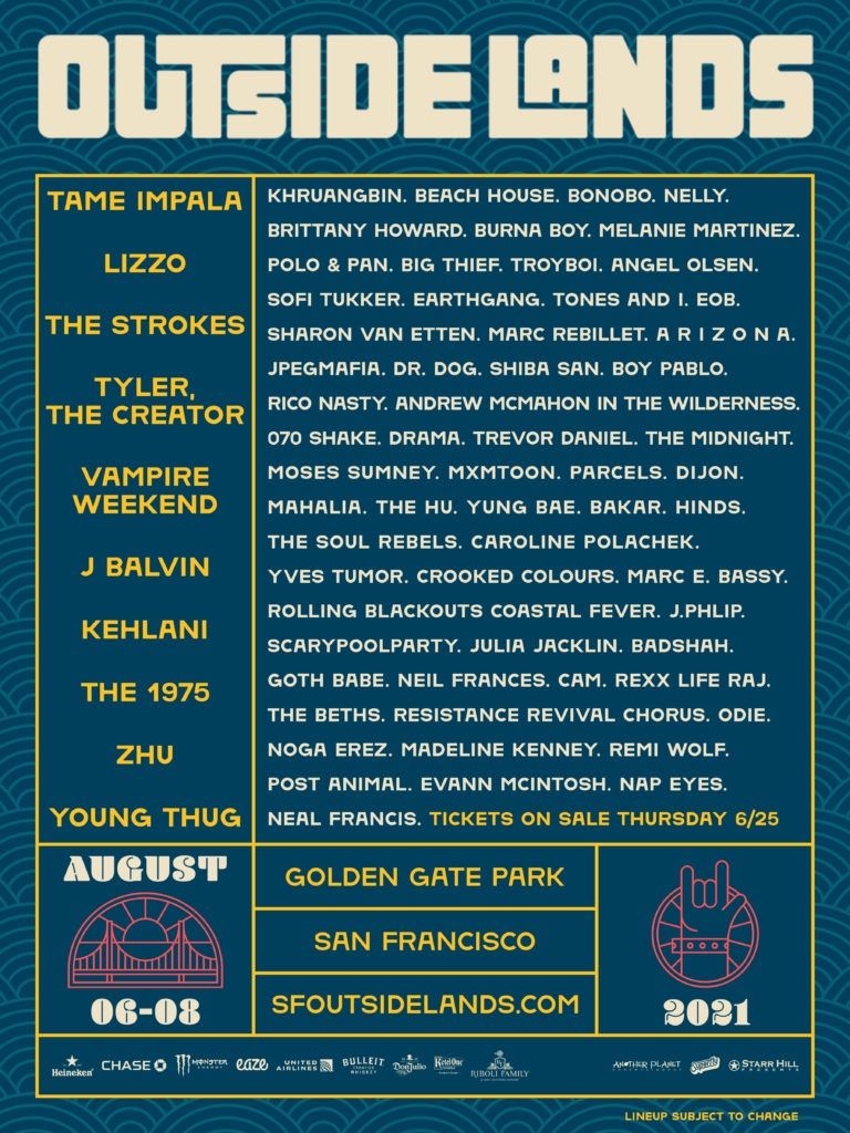Outsidelands 3 Day Pass