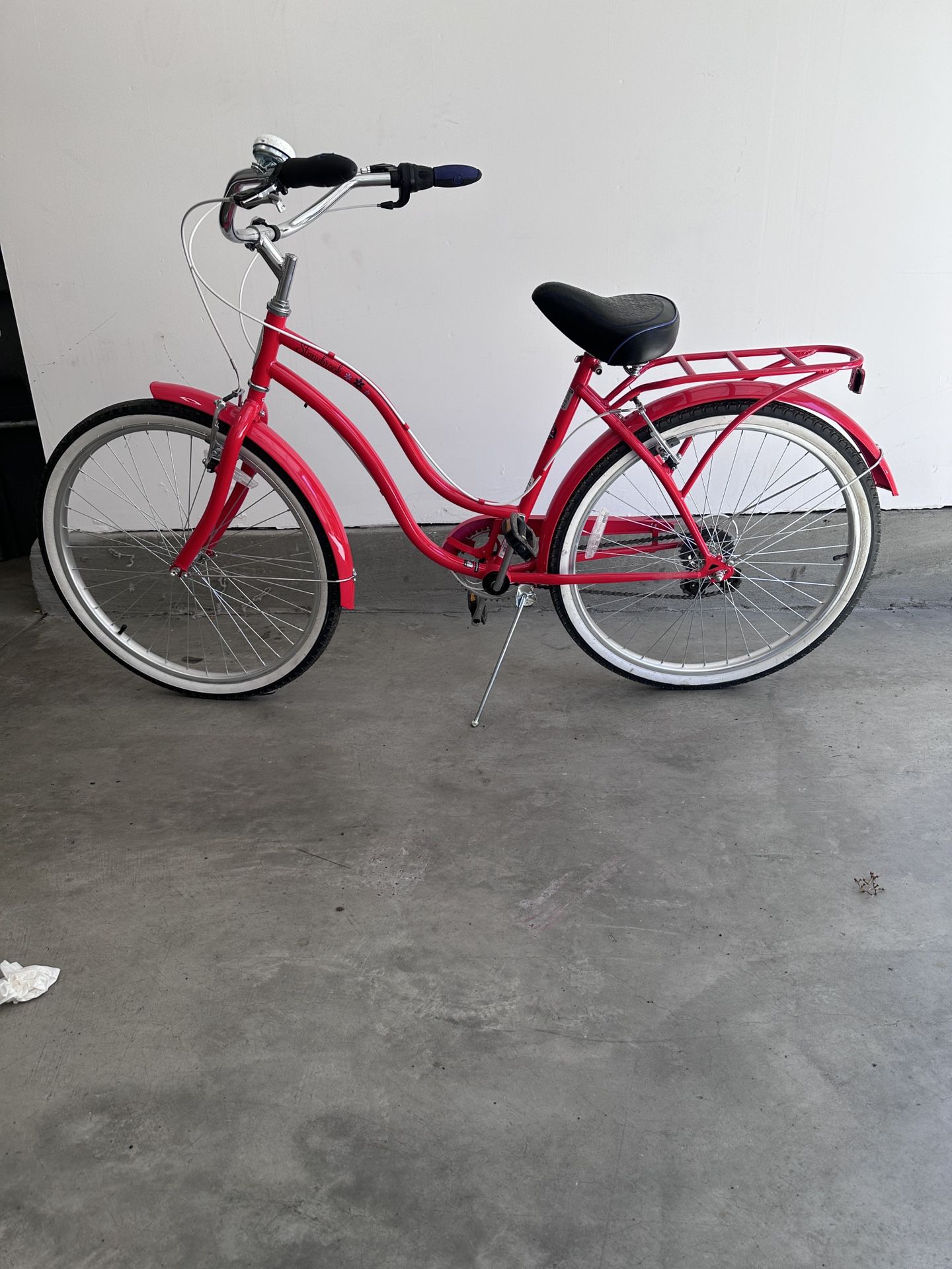 Red Schwinn Bike With Large Seat