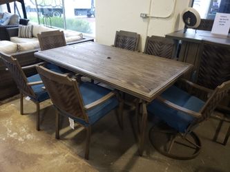 New 7pc outdoor patio furniture set tax included