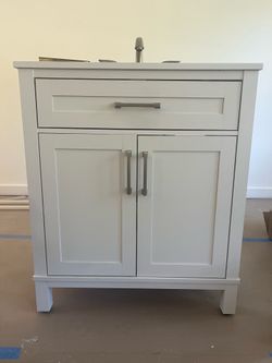 Bathroom vanity and cabinet