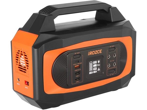 iRozce 500W Portable Power Station 500W Solar Generator Updates: Comparing to most similar power station, upgraded 500W is equipped with built-in 1*Ty
