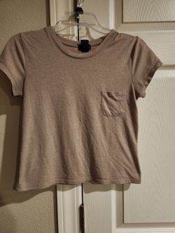 Womens tan wet seal crop top
